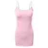 JJ Perfection Women's Adjustable Spaghetti Strap Solid Cami Tunic Tank Top - Camisas - $9.99  ~ 8.58€