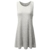 JJ Perfection Women's Basic Sleeveless Pockets Casual Swing T-Shirts Top Tunic Dress - Dresses - $15.99 