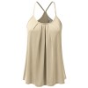 JJ Perfection Womens Casual Front Pleated Cami Tank Top - Camisa - curtas - $13.99  ~ 12.02€