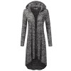 JJ Perfection Womens Long Sleeve High Low Open Front Hoodie Cardigan - Рубашки - короткие - $23.99  ~ 20.60€