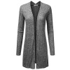 JJ Perfection Women's Long Sleeve Open Front Marled Knitted Cardigan Sweater - 半袖シャツ・ブラウス - $19.99  ~ ¥2,250