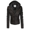 JJ Perfection Women's Long Sleeve Premium Biker Faux Leather Jacket - Outerwear - $45.99 