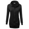 JJ Perfection Women's Long Sleeve Zip Up Slim Fit Raglan Hooded Jacket - Camicie (corte) - $23.99  ~ 20.60€