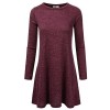 JJ Perfection Women's Loose Fit Long Sleeve Swing Tunic Dress - sukienki - $15.99  ~ 13.73€