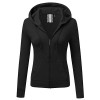 JJ Perfection Women's Slim Fit Lightweight Jersey Full Zip Hoodie Jacket - Рубашки - короткие - $13.48  ~ 11.58€