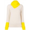 JOSEPH colour block sweater with scarf d - Pullover - 