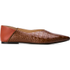 JOSEPH crocodile embossed ballerina pump - Sapatos clássicos - 