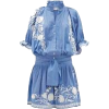 JULIET DUNN blue embroidered dress - Vestidos - 