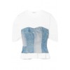 JUNYA WATANABE Layered cotton-jersey and - Camisola - curta - 