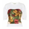 JUNYA WATANABE Silk bustier cotton T-shi - T-shirts - 
