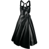 JUNYA WATANABE black faux leather dress - sukienki - 