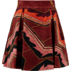 JUST CAVALLI Pleated velvet mini skirt - 裙子 - 