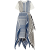 JW ANDERSON Fringed asymmetric cotton-je - Dresses - 