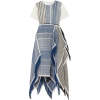 JW ANDERSON Fringed asymmetric cotton-je - Obleke - 