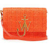 JW ANDERSON  Logo-plaque raffia and leat - Bolsas pequenas - 