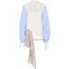 JW ANDERSON Striped cotton and silk shir - 长袖衫/女式衬衫 - 
