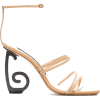 Jacquemus beige espiral heeled sandal - Sandalen - 