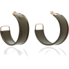 Jacquemus Leather Hoop Earrings - Aretes - 