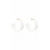 Jacquemus Leather Hoop Earrings - Серьги - 