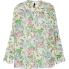 Jasmine Floral Roll Sleeve - Long sleeves shirts - 