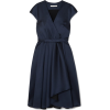 Jason Wu Navy Satin Dress - sukienki - 