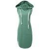 JayJay Casual Active V-Neck Pullover Lightweight Jersey Sleeveless Hoodie Midi Dress With Kangaroo Pocket - Camicie (corte) - $26.99  ~ 23.18€