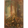 Jean Chaleye theatre oil painting 1930s - イラスト - 