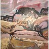 Jean Krille 1985 landscape painting - Ilustracje - 