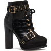 Jenine Buckled Block Heel Bootie - Boots - $29.18 