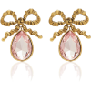 Jennifer Behr Gold Bow And Gemstone Drop - Earrings - 