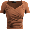 Jersey Sweetheart Top - Shirts - kurz - 