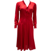 Jerseymasters Red Dress 1960s - Obleke - 