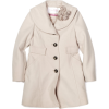 Jessica Simpson Coats Girls 7-16 Rosette Collar Coat Sand - Jacket - coats - $39.50 