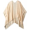 Jessica Simpson Women's Textured Ruana, cream, One Size - 其他饰品 - $34.77  ~ ¥232.97