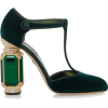 Jewel Embellished Velvet Pump - Klasične cipele - 