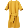 Jil Sander mustard yellow belted dress - ワンピース・ドレス - 