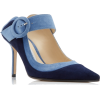 Jimmy Choo Hendrix Two-Tone Suede Mules - Классическая обувь - 