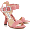 Jimmy Choo SERENO 100 Candyfloss Suede S - 凉鞋 - 