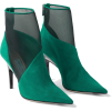 Jimmy Choo SIOUX 100 Emerald Suede and M - Boots - 