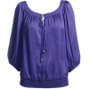 Ljubičasta bluza - Koszulki - krótkie - 
