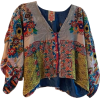 Johnny Was Multicolor Button-down Top - Camisa - longa - 