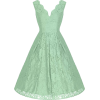 Jolie Moi Light Green Lace Swing Dress - Dresses - £60.00  ~ $78.95