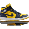 Jordan 1 Navy-Blue/Tour Yellow - Scarpe da ginnastica - 