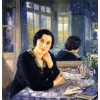 Joseph Kleitsch Mlle at Table 1927 - Illustrations - 