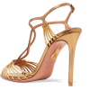 Josephine metallic leather sandals - Классическая обувь - 