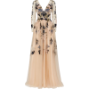 Jovani Floral Embellished Long-Sleeved G - Dresses - 