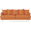 Joybird Aime Mid Century Orange Sofa - Furniture - 