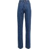 Julia monogram mid-rise jeans - Капри - 