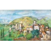 Julian Petrie "Saissac" French painting - Rascunhos - 