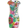 Just Cavalli Floral Print Cap Sleeve She - Obleke - 